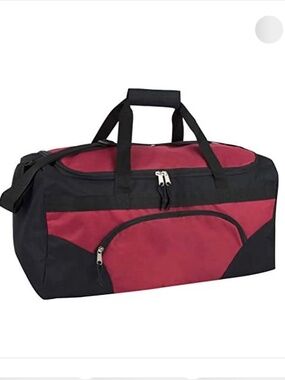 Trailmaker 22” Duffle Bag NEW | Red & Black Gym Travel Bag | Adjustable Strap